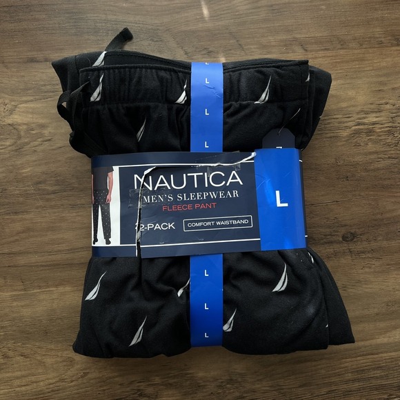 Nautica Other - Nautica Men's Sleepwear Fleece Pants 2-Pack, Navy, Size Large Cozy Soft